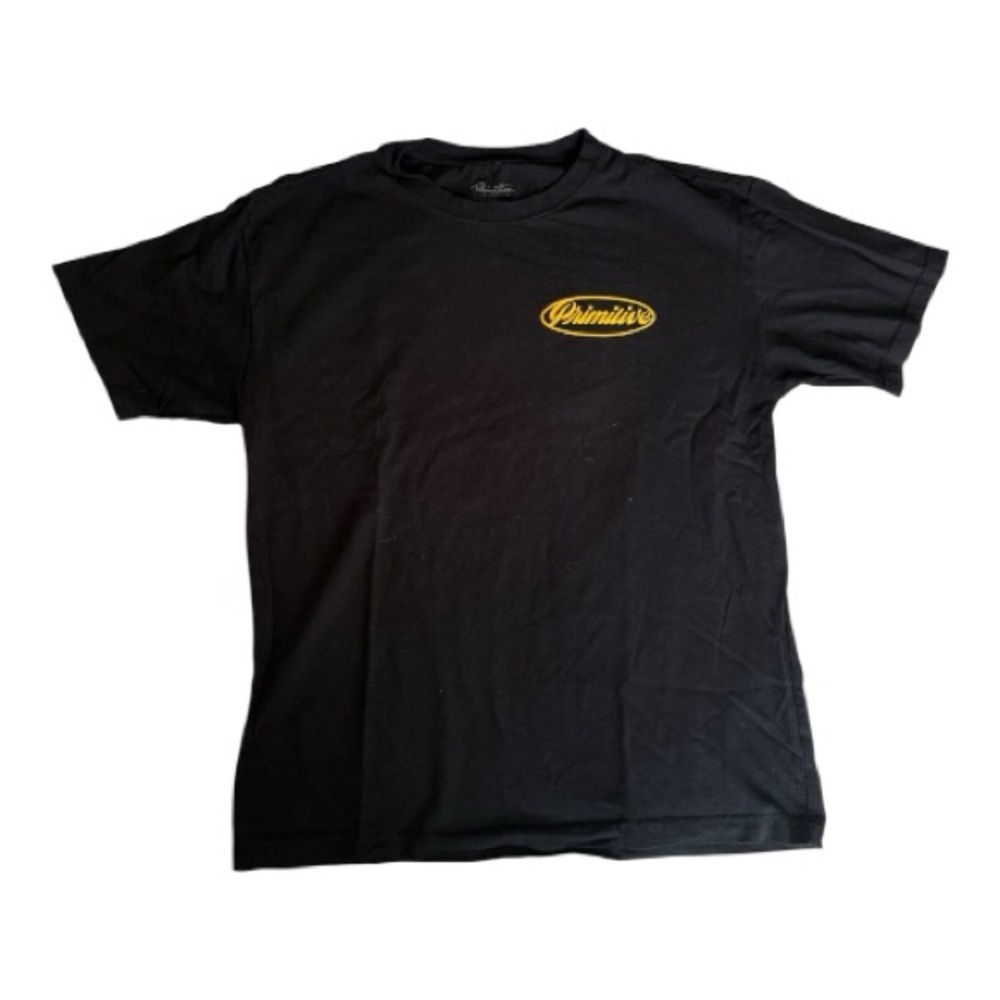 Primitive Black T-Shirt with Gold Emblem